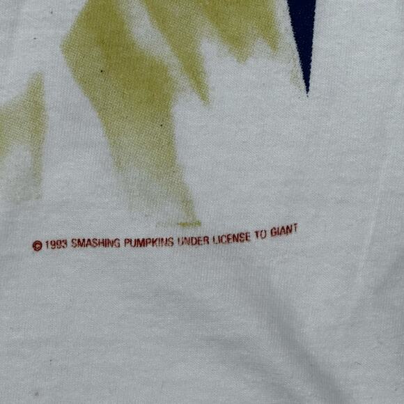 Vintage Smashing Pumpkins Rock Invasion 1993 Sz XL Single Stitch Reprint T-Shirt - Picture 4 of 8